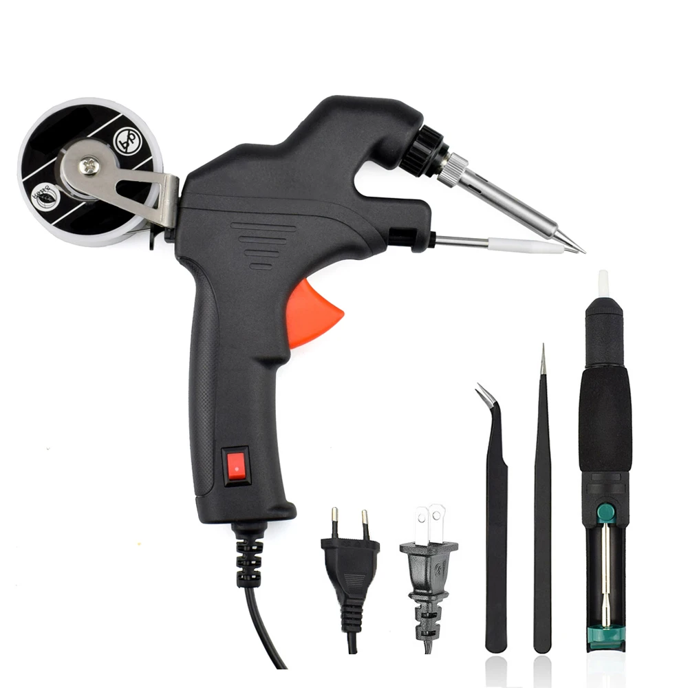 5 in 1 Automatic 60W Electronics Solder Iron Gun Kit Soldering Tools For Jewelry Home DIY Circuit Board Repair
5 in 1 Automatic 60W Electronics Solder Iron Gun Kit Soldering Tools For Jewelry Home DIY Circuit Board Repair