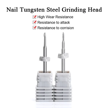 2Pcs/Set Nail Drill Bits 2.35mm Tungsten Steel UV Gel Polish Remover Grinding Tools Durable Nail File Nail Arts Tools Cozy 
2Pcs/Set Nail Drill Bits 2.35mm Tungsten Steel UV Gel Polish Remover Grinding Tools Durable Nail File Nail Arts Tools Cozy