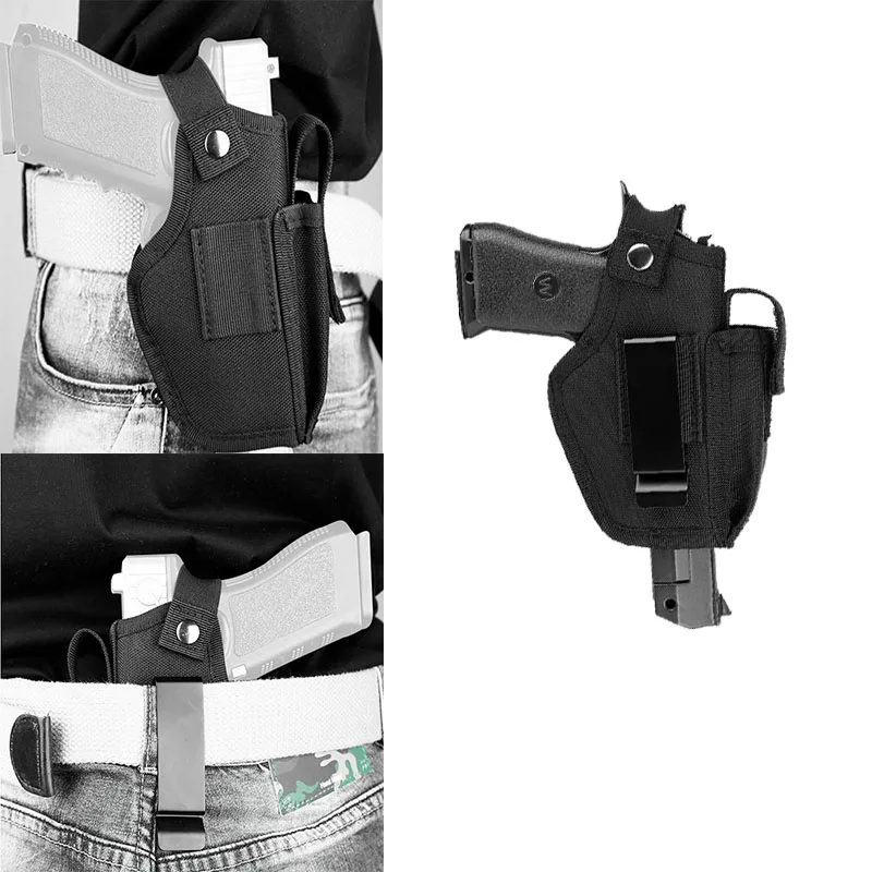 Universal Left / Right Hand Gun Holster Concealed Tactical Belt Holster Airsoft Nylon Bag Hunting Accessories For Most Of Pistol
Universal Left / Right Hand Gun Holster Concealed Tactical Belt Holster Airsoft Nylon Bag Hunting Accessories For Most Of Pistol