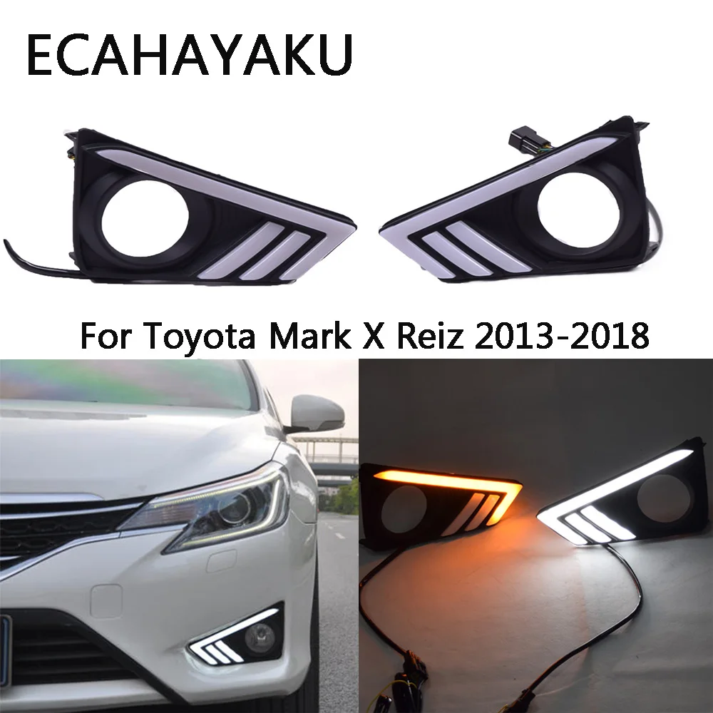 ECAHAYAKU LED Daytime Running Lights DRL for Toyota Mark X reiz 2014 LED Fog Light driving lights Automobile car Accessories
ECAHAYAKU LED Daytime Running Lights DRL for Toyota Mark X reiz 2014 LED Fog Light driving lights Automobile car Accessories