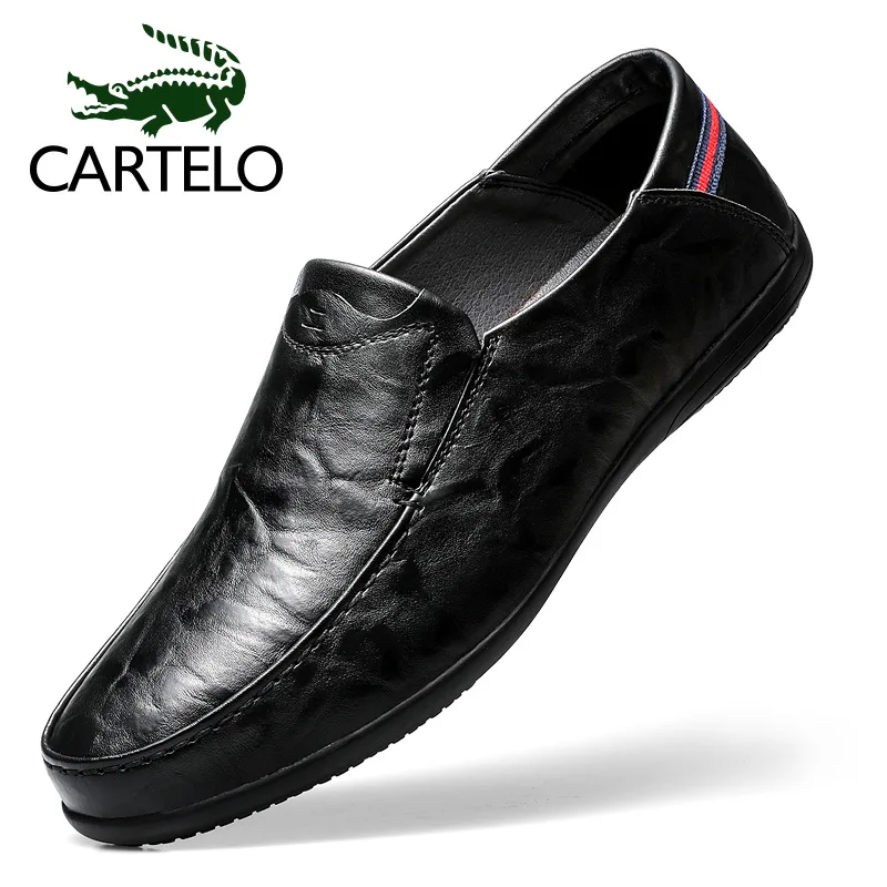 CARTELO Men Casual Black And White with Pattern Leather Shoes 2020 Spring And Summer Genuine Leather Soft Bottom Korean-style Tr
CARTELO Men Casual Black And White with Pattern Leather Shoes 2020 Spring And Summer Genuine Leather Soft Bottom Korean-style Tr