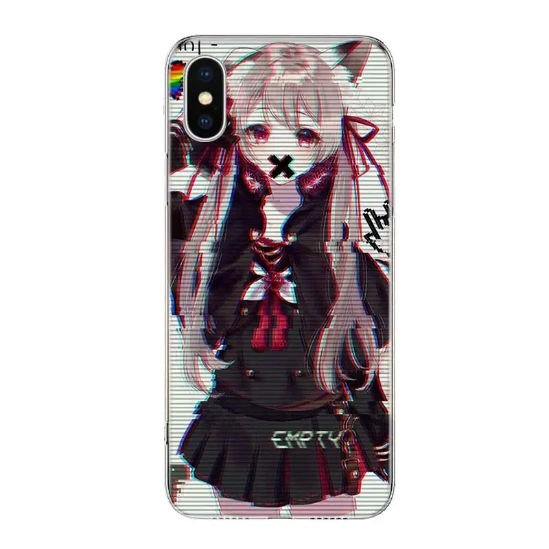 LEWD SAD Girl японский аниме чехол для телефона Apple iphone 12 Mini 11 Pro XR X XS Max 7 8 6 6S Plus + 7G 6G 5 SE