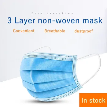 In stock! 50Pcs Dustproof Unisex masque Disposable High Quality Non-Woven Masks 3-layer Filter breathable and flexible face Mask
In stock! 50Pcs Dustproof Unisex masque Disposable High Quality Non-Woven Masks 3-layer Filter breathable and flexible face Mask