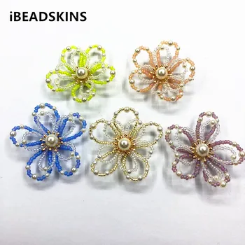 New arrival! 48mm 20pcs Hand made Weave Mini glass beads Flower for Earrings parts,Hairpin Accessories,hand Made Jewelry DIY 
New arrival! 48mm 20pcs Hand made Weave Mini glass beads Flower for Earrings parts,Hairpin Accessories,hand Made Jewelry DIY