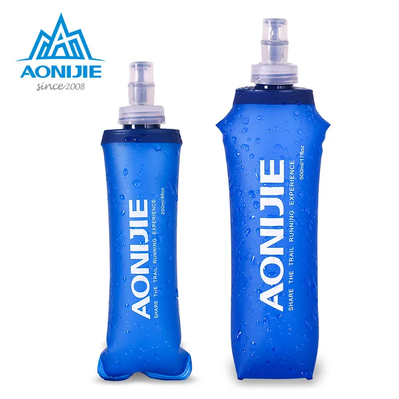 TPU sports soft water bottle plastic soft water bag foldable cross-country running water bag 250/500ML 
TPU sports soft water bottle plastic soft water bag foldable cross-country running water bag 250/500ML