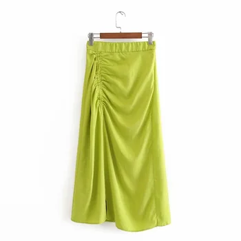 2020 summer women's new retro high waist elastic waist adjustable folds and trimmed hem split midi skirt pleated midi skirt
2020 summer women's new retro high waist elastic waist adjustable folds and trimmed hem split midi skirt pleated midi skirt