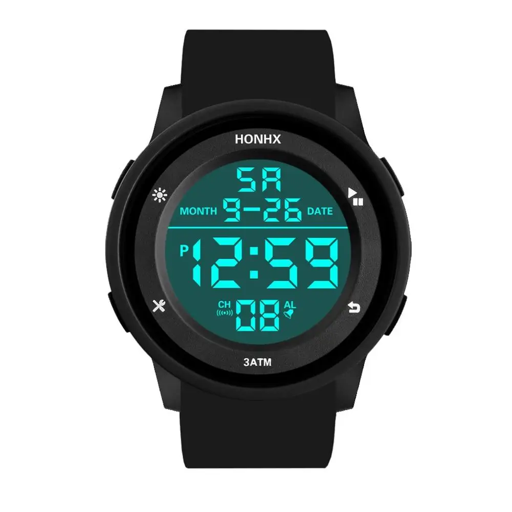 Fashion Waterproof Men's Boy LCD Digital Stopwatch Date Rubber Sport Wrist Watch Digital Watch Men Water Resistant #4O21
Fashion Waterproof Men's Boy LCD Digital Stopwatch Date Rubber Sport Wrist Watch Digital Watch Men Water Resistant #4O21