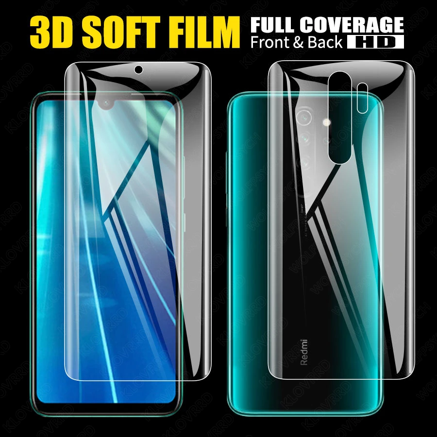 Front Back Silicone Screen Protector For Redmi note 8 pro Hydrogel Sticker Film For Redmi note 8 Note8 Screen Protector
Front Back Silicone Screen Protector For Redmi note 8 pro Hydrogel Sticker Film For Redmi note 8 Note8 Screen Protector