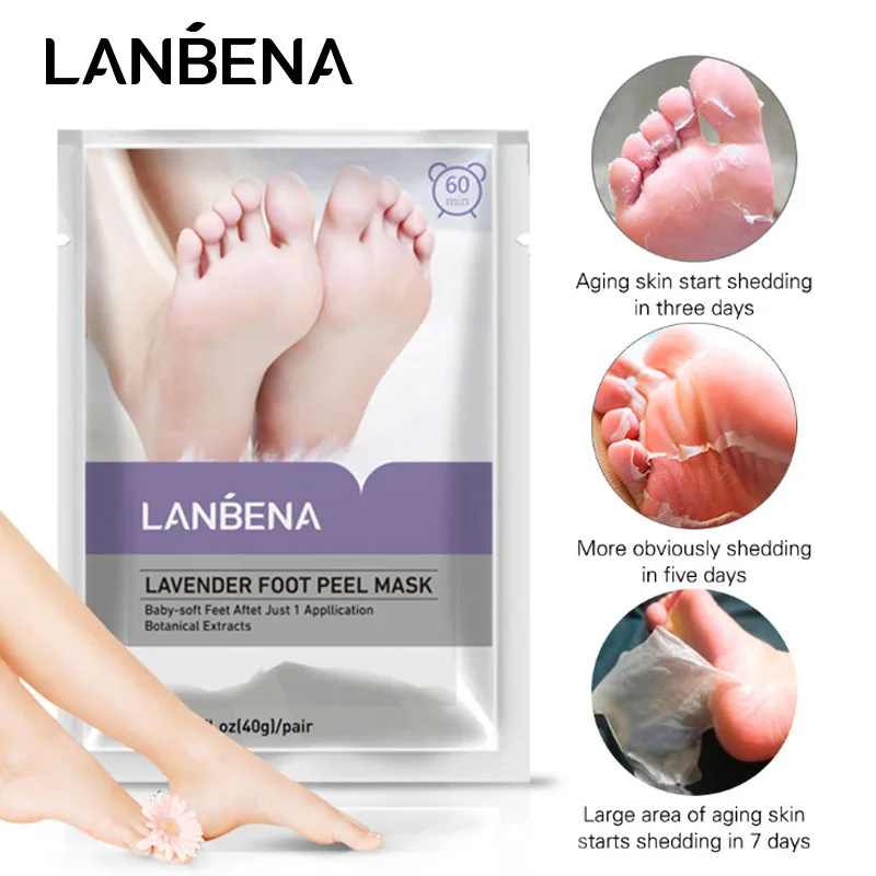 LANBENA Lavender Exfoliating Foot Mask Exfoliation Feet Mask Pedicure Socks Remove Dead Skin Heels Foot Peeling Foot Care Mask
LANBENA Lavender Exfoliating Foot Mask Exfoliation Feet Mask Pedicure Socks Remove Dead Skin Heels Foot Peeling Foot Care Mask