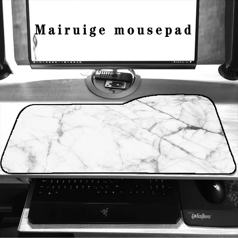 White Marble Texture Large 730*330*3mm Locking Edge Gaming Gamer Computer Keyboard Laptop Tablet Desk Mat Mousepad Muismat
White Marble Texture Large 730*330*3mm Locking Edge Gaming Gamer Computer Keyboard Laptop Tablet Desk Mat Mousepad Muismat