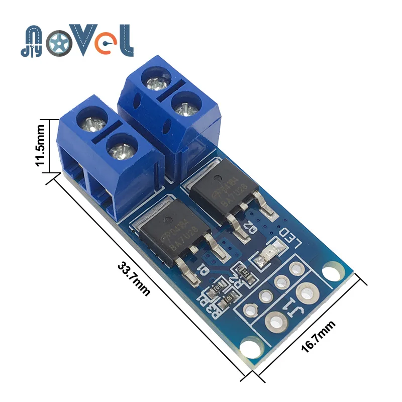 15A 400W MOS FET Trigger Switch Drive Module DC 5V-36V PWM Regulator Control Panel Motor control board
15A 400W MOS FET Trigger Switch Drive Module DC 5V-36V PWM Regulator Control Panel Motor control board