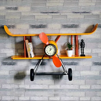 Retro living room wall storage racks coffee shop wall clocks aircraft wall hanging soft decorations creative wall decoration
Retro living room wall storage racks coffee shop wall clocks aircraft wall hanging soft decorations creative wall decoration