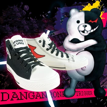 New Anime Danganronpa Monokuma Cosplay Props Canvas Shoes Women Men Teens Sports Shoes Daily Casual Outdoor Travel Shoes
New Anime Danganronpa Monokuma Cosplay Props Canvas Shoes Women Men Teens Sports Shoes Daily Casual Outdoor Travel Shoes