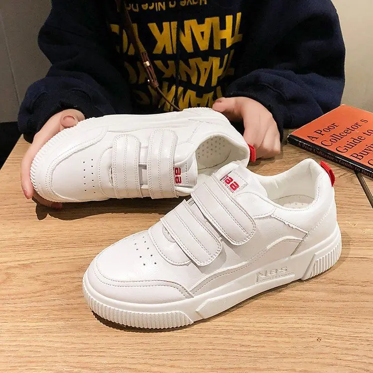 Velcro Shoes White WOMEN'S Canvas Shoes Korean-style Flat Students Cloth Shoes Breathable Versatile Sneaker Shoes Fashion Low-to
Velcro Shoes White WOMEN'S Canvas Shoes Korean-style Flat Students Cloth Shoes Breathable Versatile Sneaker Shoes Fashion Low-to