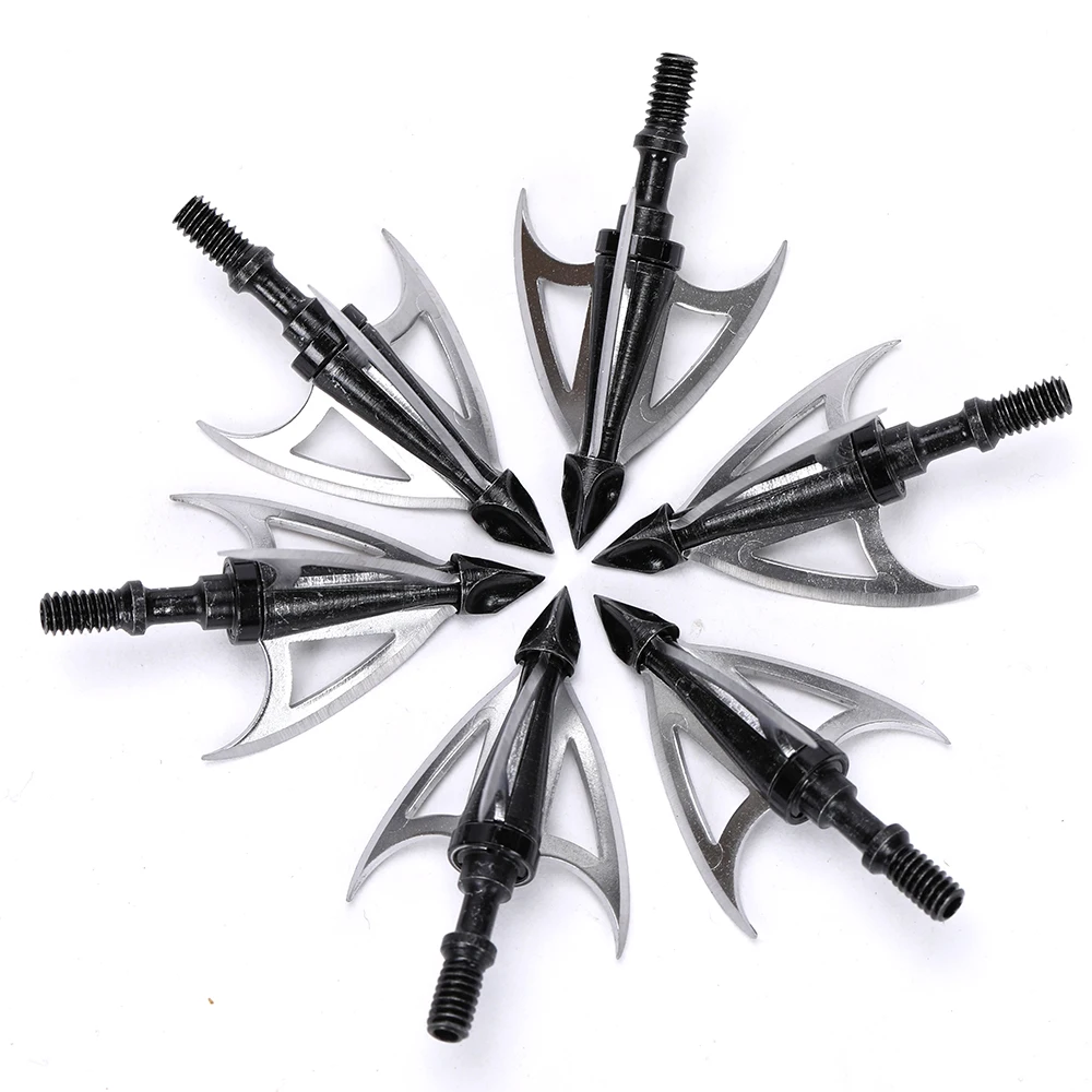 10pcs New Style Hunting Arrow Head 100Grain Crossbow Broad Tips For Archery accessory | Спорт и развлечения