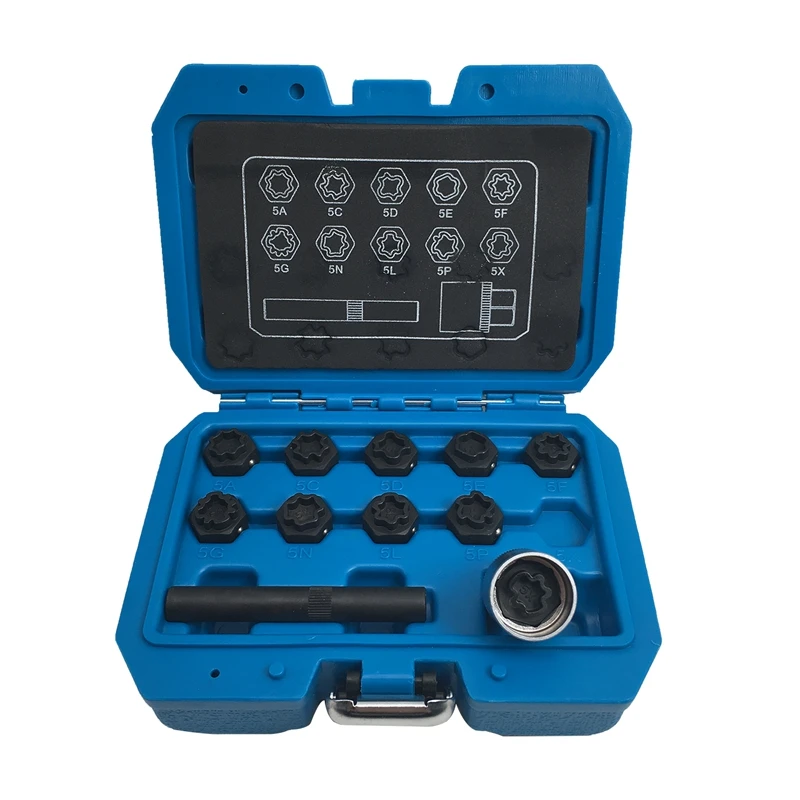 Wheel Nut Lock Key Screws Socket Set Anti-Theft Removal Tool Fits for Mercedes Benz
Wheel Nut Lock Key Screws Socket Set Anti-Theft Removal Tool Fits for Mercedes Benz