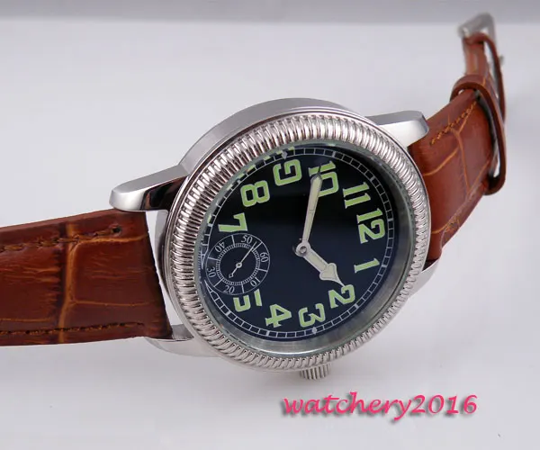 44mm CORGEUT black sterile dial leather strap sea-gull 6498 hand winding mens watch
44mm CORGEUT black sterile dial leather strap sea-gull 6498 hand winding mens watch