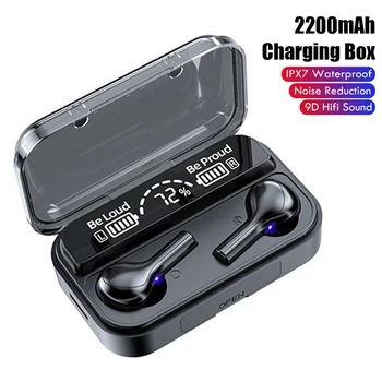 TWS Wireless Headphones Touch Control 9D Stereo Bluetooth Earbuds LED Power Display Sports Waterproof Headsets Noise Cancelling
TWS Wireless Headphones Touch Control 9D Stereo Bluetooth Earbuds LED Power Display Sports Waterproof Headsets Noise Cancelling