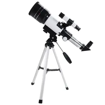 1Pc Astronomical Telescope Space Telescope Refractive Eyepiece Adjustable Telescope Portable Tripod for Outdoor Beginner