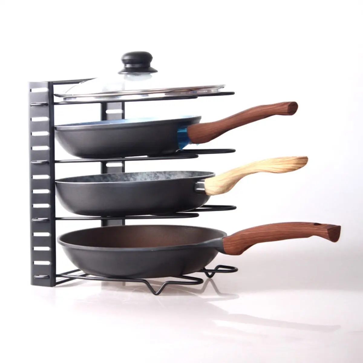 8-Tiers DIY Adjustable Pan Organizer Rack Pot Lid Holder Folding Cookware Bakeware Chopping Board Organizer Shelf Rack Home
8-Tiers DIY Adjustable Pan Organizer Rack Pot Lid Holder Folding Cookware Bakeware Chopping Board Organizer Shelf Rack Home