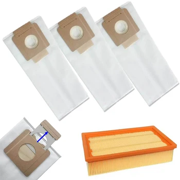 3pcs Dust Bag And 1pcs Filter Set For Karcher NT 361 Eco M NT 35/1 Eco Vacuum Cleaner Parts Replacement Household Appliances
3pcs Dust Bag And 1pcs Filter Set For Karcher NT 361 Eco M NT 35/1 Eco Vacuum Cleaner Parts Replacement Household Appliances