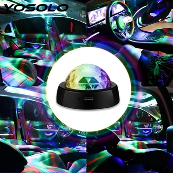 YOSOLO Car LED Atmosphere Light DJ RGB Colorful Music Sound Lamp Auto Decorative Lamp Magic Stage Effect Lights USB Rechargeable
YOSOLO Car LED Atmosphere Light DJ RGB Colorful Music Sound Lamp Auto Decorative Lamp Magic Stage Effect Lights USB Rechargeable