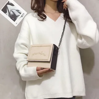Women's chain plush retro small square bag solid color letter printing fashion shoulder bag simple Messenger bag 2020 New
Women's chain plush retro small square bag solid color letter printing fashion shoulder bag simple Messenger bag 2020 New