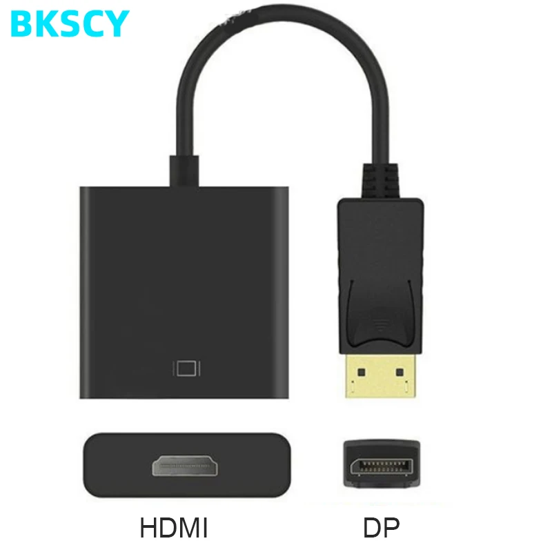 BKSCY DP to HDMI Cable Adapter DP Displayport Male To HDMI Female Converter Adapter Cable For PC Laptop Projector HDTV PC
BKSCY DP to HDMI Cable Adapter DP Displayport Male To HDMI Female Converter Adapter Cable For PC Laptop Projector HDTV PC