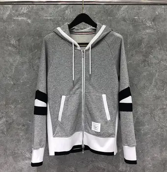 2020 Fashion TB THOM Brand Hip Hop hooded Clothing Cotton Jacket Men Women Sweatshirts Hoodies Patchwork Casual Sportswear Coat
2020 Fashion TB THOM Brand Hip Hop hooded Clothing Cotton Jacket Men Women Sweatshirts Hoodies Patchwork Casual Sportswear Coat