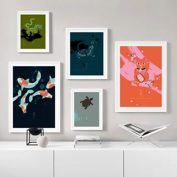 Dragon and Carps ins art Poster Canvas Art Print Wall Pictures for Living Room No Frame
Dragon and Carps ins art Poster Canvas Art Print Wall Pictures for Living Room No Frame