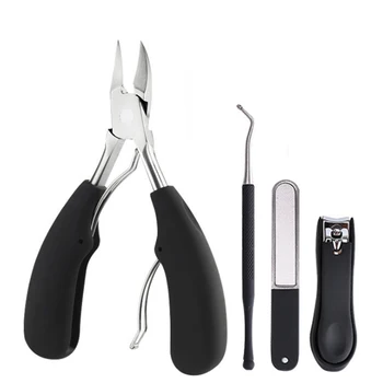 4Pcs Grip Handle Stainless Steel Professional Nail Clipper Kit with Box Manicure Pedicure Tool For Paronychia Toe Care Soft
4Pcs Grip Handle Stainless Steel Professional Nail Clipper Kit with Box Manicure Pedicure Tool For Paronychia Toe Care Soft