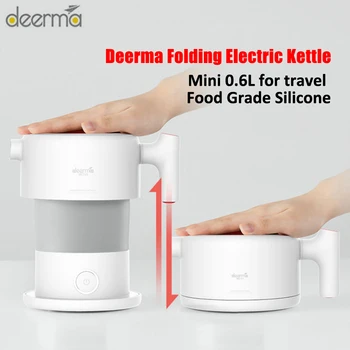 Deerma 0.6L Mini Folding Electric Kettle Portable Water Flask Pot Auto Power-Off Protection Kettle quick boiling
Deerma 0.6L Mini Folding Electric Kettle Portable Water Flask Pot Auto Power-Off Protection Kettle quick boiling