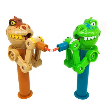Creative Trick Lollipops Holder Robot Stand Dinosaur Shape Artifact Funny Eating Candy Bar Decompression Tool Toy Gift 
Creative Trick Lollipops Holder Robot Stand Dinosaur Shape Artifact Funny Eating Candy Bar Decompression Tool Toy Gift