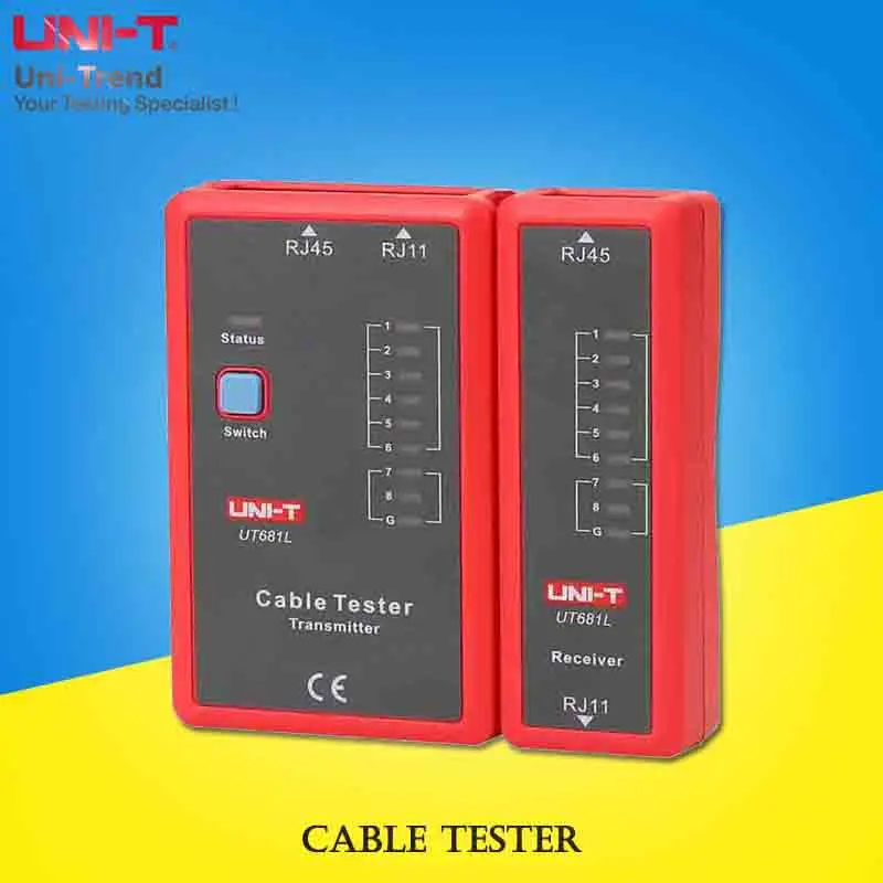 UNI-T UT681L/UT681C/UT681HDMI Cable Tester; Telephone Line/Network Line Checker / Ethernet Telephone BNC HDMI Repair Tool
UNI-T UT681L/UT681C/UT681HDMI Cable Tester; Telephone Line/Network Line Checker / Ethernet Telephone BNC HDMI Repair Tool
