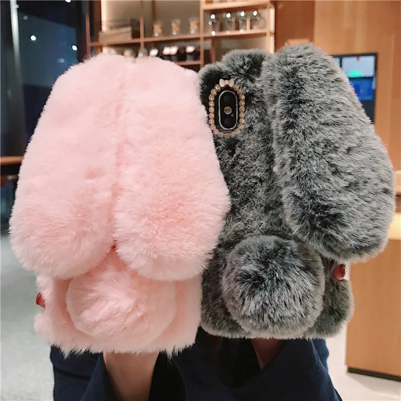 

Case For Vivo Y31 Y35 Y37 Y51 Y53 Y55 Y66 V5 Lite Y65 Y67 V5 V5S Y69 Y71 Y71A Rabbit Plush Cover For Vivo Y75 V7 Y79 Y79A Cases