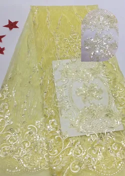 5 yards! African Lace Fabric With Sequin Nigerian Lace Fabric 2020 High Quality African Fabric For Women Dress T33071
5 yards! African Lace Fabric With Sequin Nigerian Lace Fabric 2020 High Quality African Fabric For Women Dress T33071