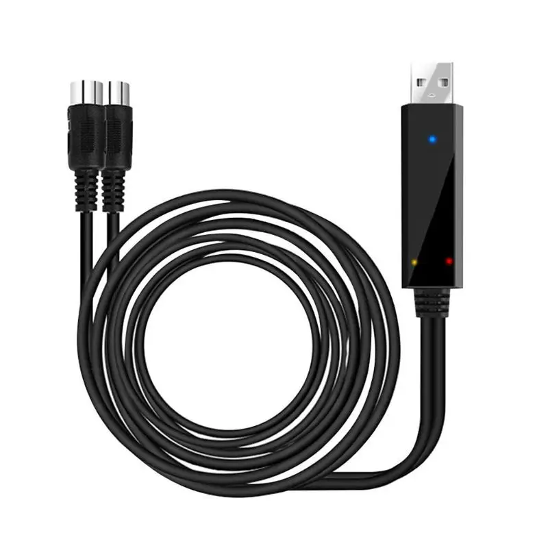 2 Meters Length Keyboard Recording Editing Cable Electric Piano Converter Cable USB to Midi Line
2 Meters Length Keyboard Recording Editing Cable Electric Piano Converter Cable USB to Midi Line