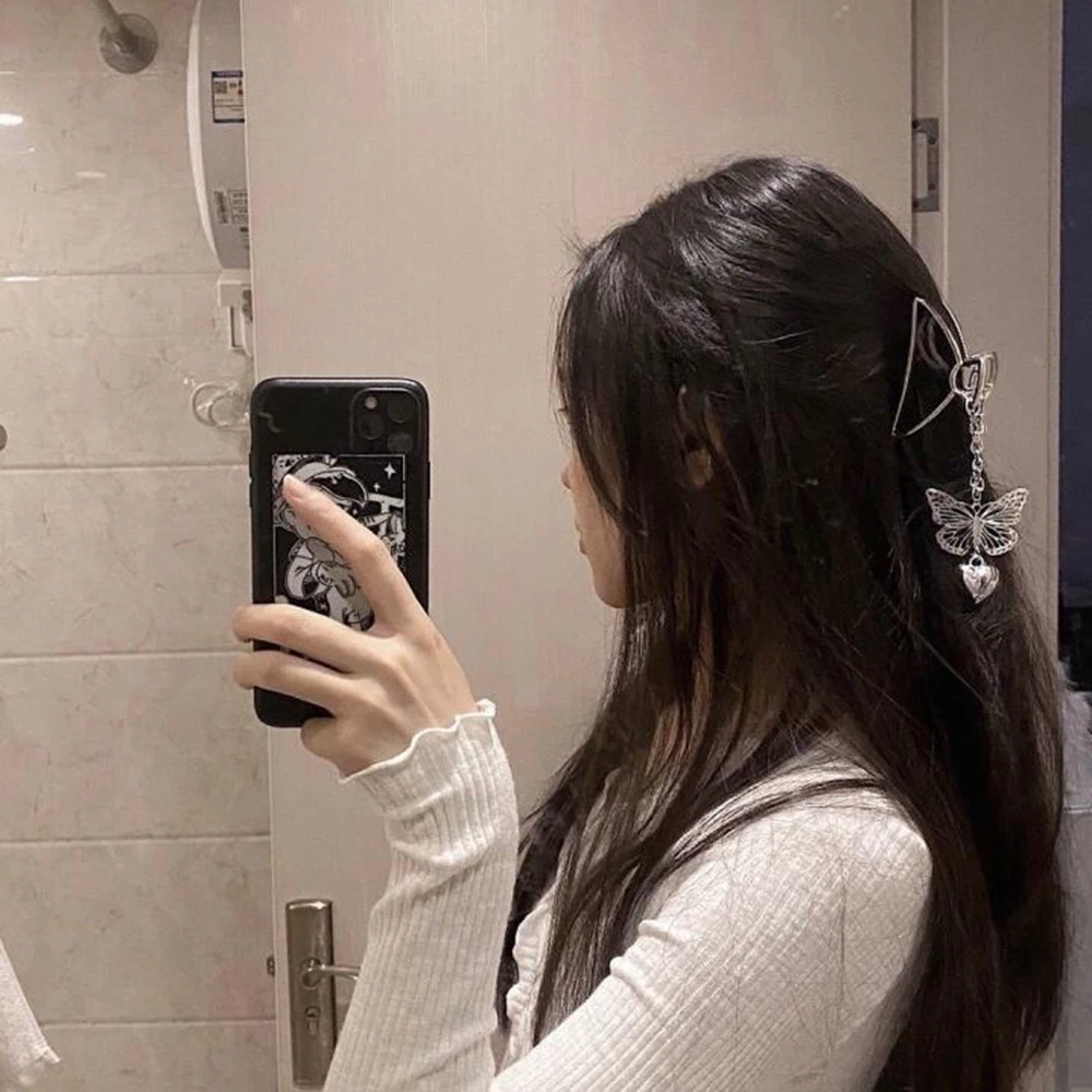 2020 New Korean Individual Hollow Out Metal Butterfly Heart Pendant Hair Claw Clip Ponytail Holder Hair Accessories
2020 New Korean Individual Hollow Out Metal Butterfly Heart Pendant Hair Claw Clip Ponytail Holder Hair Accessories