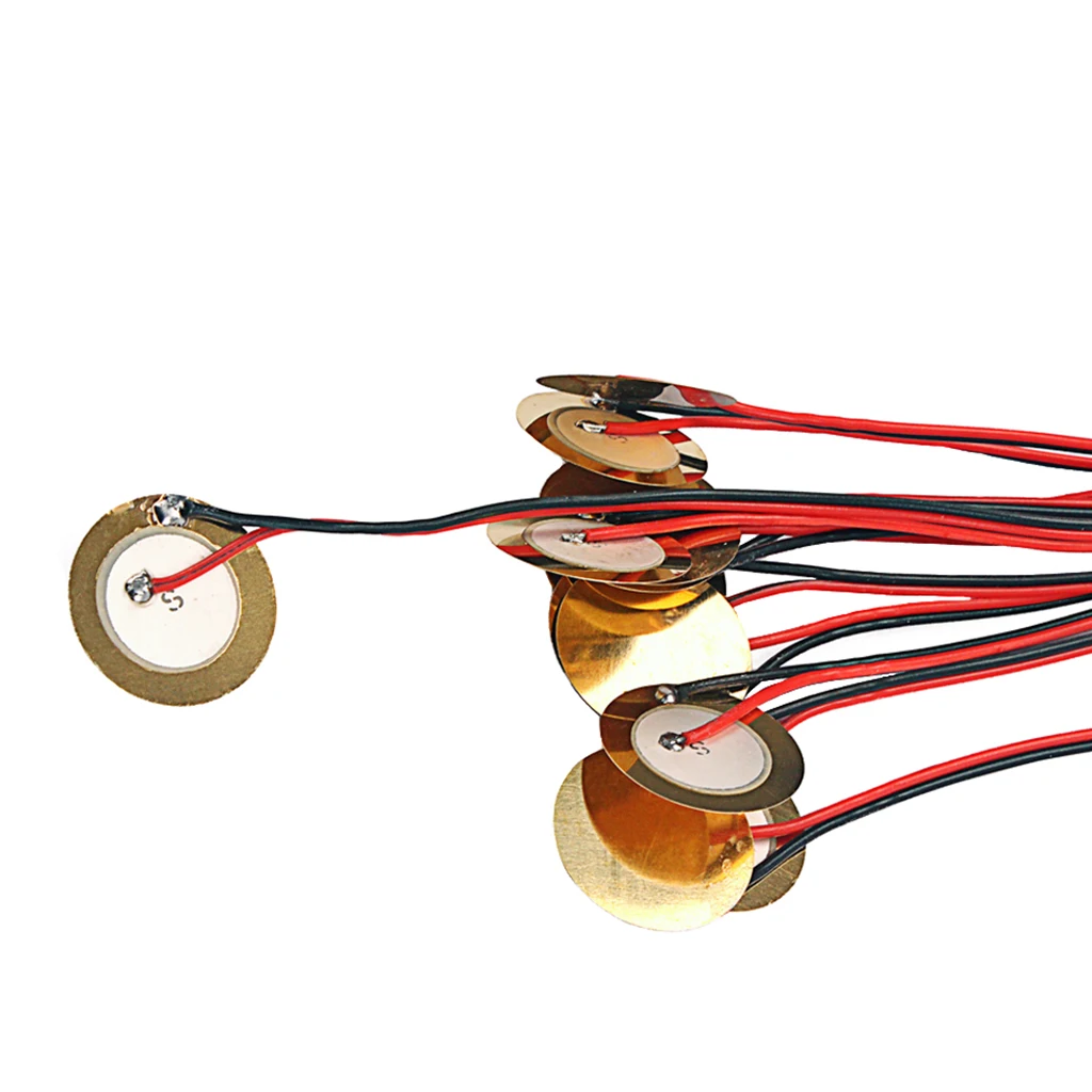 12PCS 27mm Piezo Elements Buzzer Sounder Sensor Trigger Drum Disc 12PCS 27mm Piezo Elements Buzzer Sounder Sensor Trigger Drum Disc
