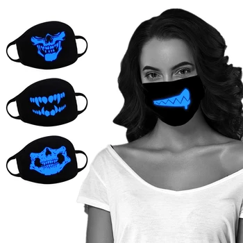 Festival Mask 3 Layers Cotton Face Mask Blue Noctilucent Mask Reusable Windproof Multi Use Luminous Mask Halloween Decoration
Festival Mask 3 Layers Cotton Face Mask Blue Noctilucent Mask Reusable Windproof Multi Use Luminous Mask Halloween Decoration