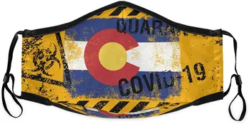 Colorado State Flag Face Mask Washable Anti Dust Mask with 4PCS 5Layers Filters for Bicycle, Cycling,Sports, Motorcycling White
Colorado State Flag Face Mask Washable Anti Dust Mask with 4PCS 5Layers Filters for Bicycle, Cycling,Sports, Motorcycling White