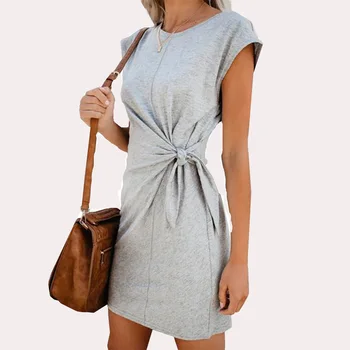 2019 New Fashion Women Loose Round Neck Dress Short Sleeve And Long Sleeve Solid Color Casual Dress Summer Autumn Slim Fit Dress
2019 New Fashion Women Loose Round Neck Dress Short Sleeve And Long Sleeve Solid Color Casual Dress Summer Autumn Slim Fit Dress
