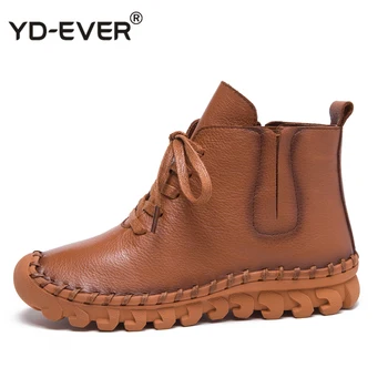 Genuine Leather Shoes Women Boots 2020 Autumn Winter Fashion Handmade Ankle Boots Warm Soft Outdoor Casual Flat Shoes Woman
Genuine Leather Shoes Women Boots 2020 Autumn Winter Fashion Handmade Ankle Boots Warm Soft Outdoor Casual Flat Shoes Woman