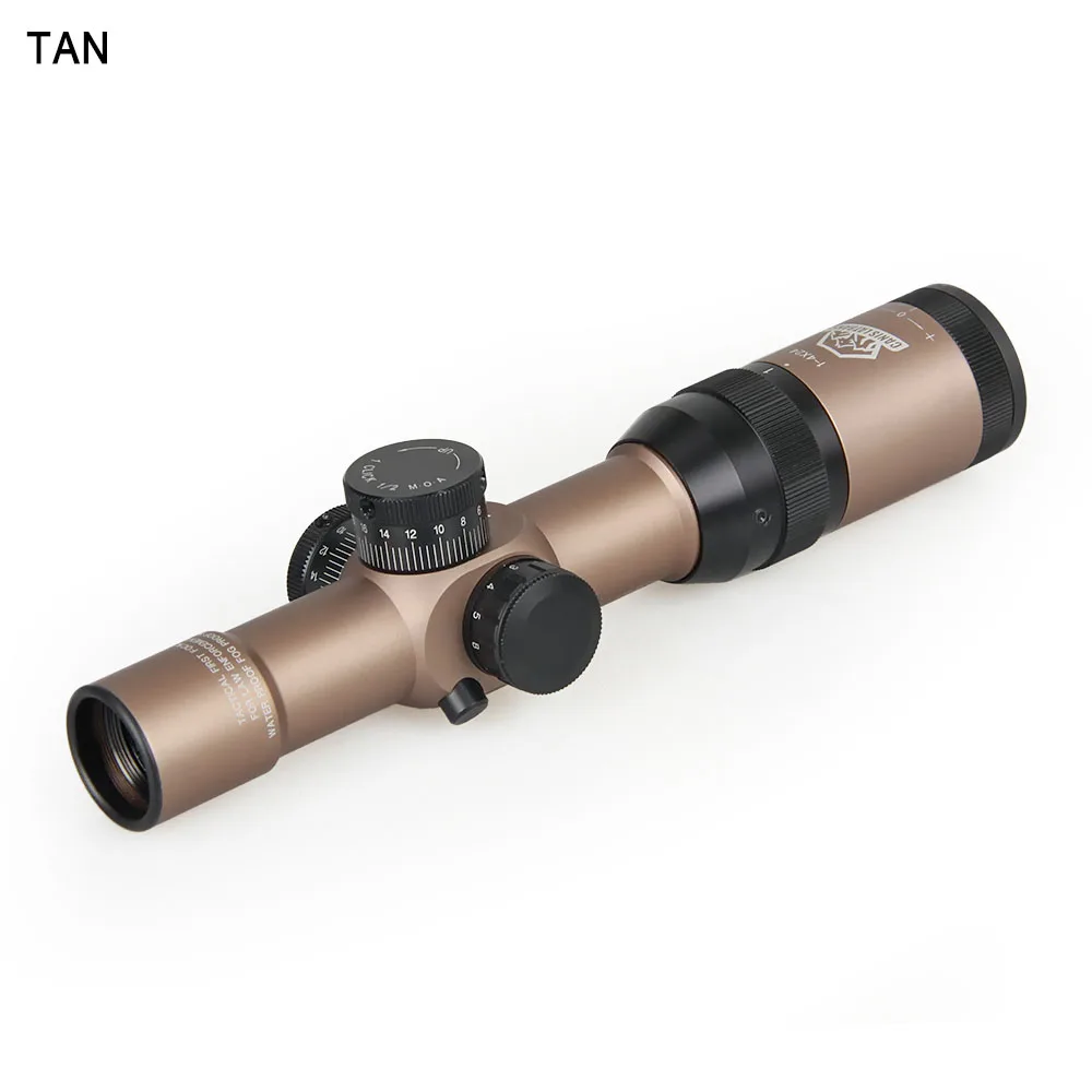 Canis Latrans Tactical 1-4x24 IRF Rifle Scope Red /green Mil-dot Illuminated Hunting rifle Scopes for Real Gun GZ1-0197
Canis Latrans Tactical 1-4x24 IRF Rifle Scope Red /green Mil-dot Illuminated Hunting rifle Scopes for Real Gun GZ1-0197