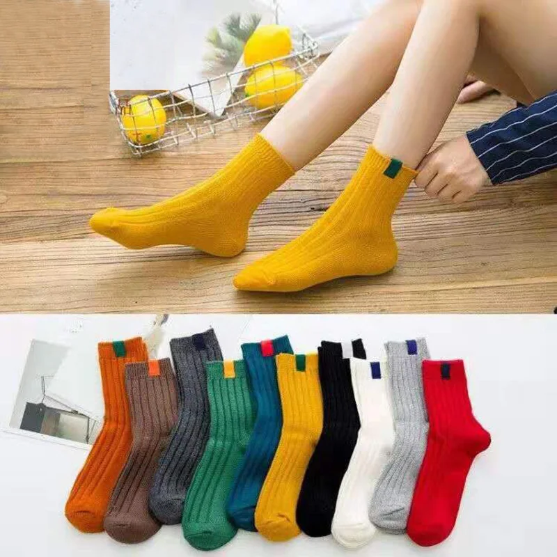 New high-quality tube socks autumn and winter Korean college style candy-colored stripes comfortable wild socks
New high-quality tube socks autumn and winter Korean college style candy-colored stripes comfortable wild socks