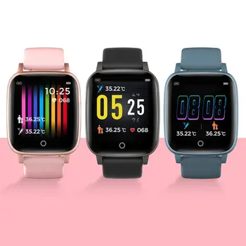 

T1 Thermometer Heart Rate Monitoring Smart Watch Glass Mobile Positioning Monitor Social Entertainment Smart Reminder