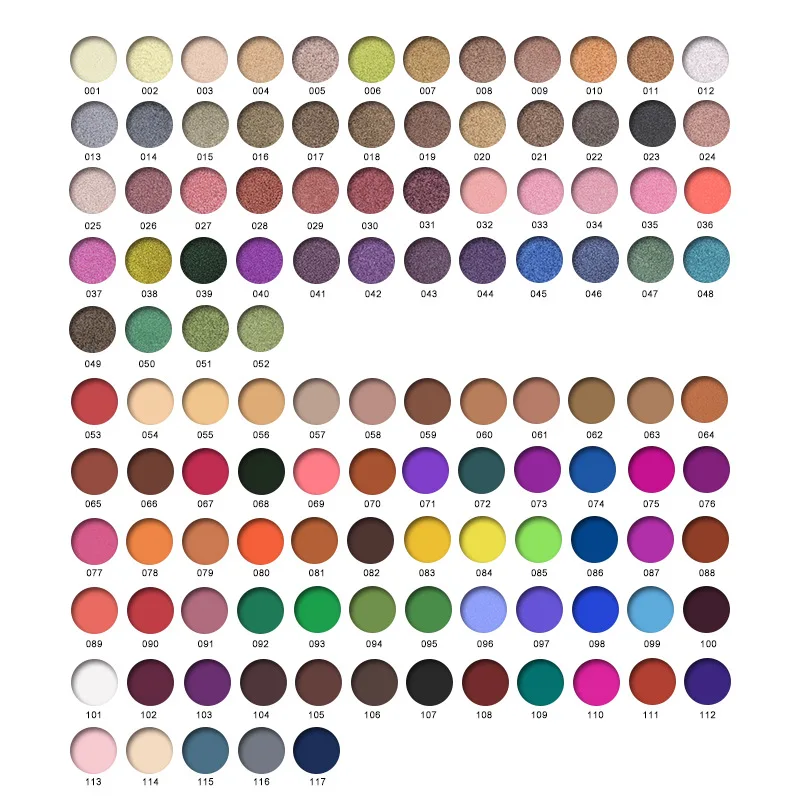 DIY 117 Colors Wholesale Eyeshadow Palette Private Label Shiny Matte Glitter Pigment Eye Makeup Custom No Logo rjcvtnbrf 
DIY 117 Colors Wholesale Eyeshadow Palette Private Label Shiny Matte Glitter Pigment Eye Makeup Custom No Logo rjcvtnbrf