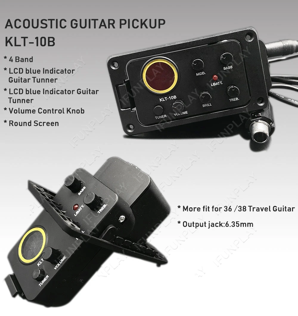 Shop Generic 4Band EQ Equalizer Folk Guitar Preamp Piezo Pickup Guitar