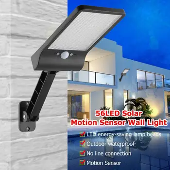 56LED Powerful Remote Control Upgraded COB Solar Light PIR Motion Sensor IP65 Outdoor Solar Wall Street Light Waterproof Lamp
56LED Powerful Remote Control Upgraded COB Solar Light PIR Motion Sensor IP65 Outdoor Solar Wall Street Light Waterproof Lamp