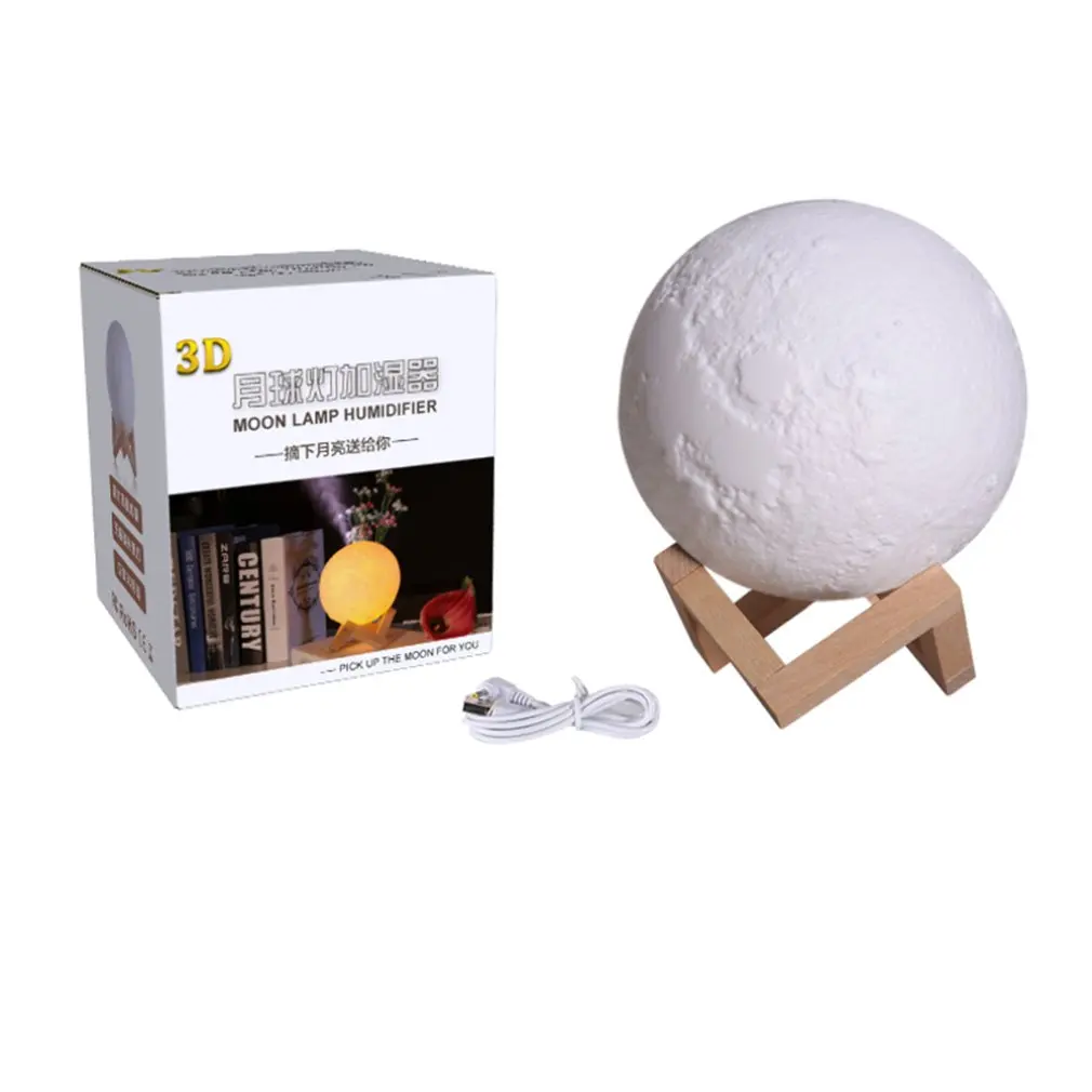 880ML 3D Moon Lamp Light Humidifier Diffuser Aroma Essential Ultrasonic Humidifier Night Cool Mist Purifier
880ML 3D Moon Lamp Light Humidifier Diffuser Aroma Essential Ultrasonic Humidifier Night Cool Mist Purifier